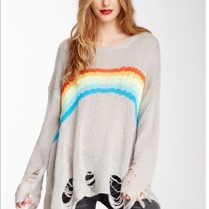 Wildfox rainbow sweater